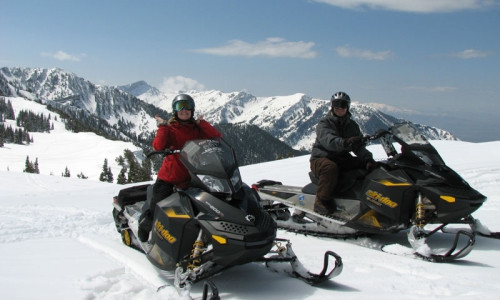 Snowmobiling